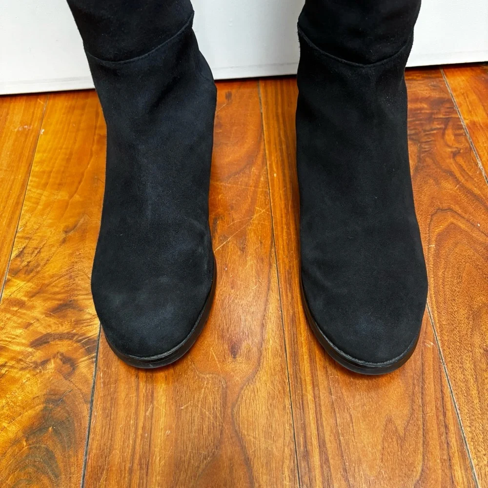 Stuart Weitzman 5050 Over the Knee Boot in Black Suede 6.5